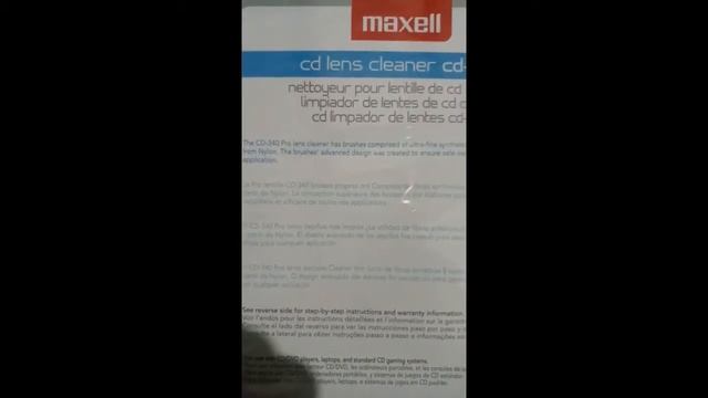Unboxing y Tutorial CD Lens Cleaner Maxell CD-340 смотреть онлайн