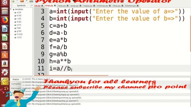 Python arithmetic operator-#2