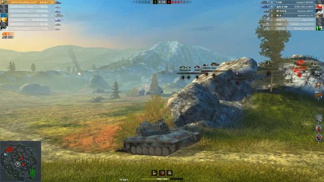 Как правильно использовать Батчат и тащить катки - World of Tanks Blitz смотреть онлайн