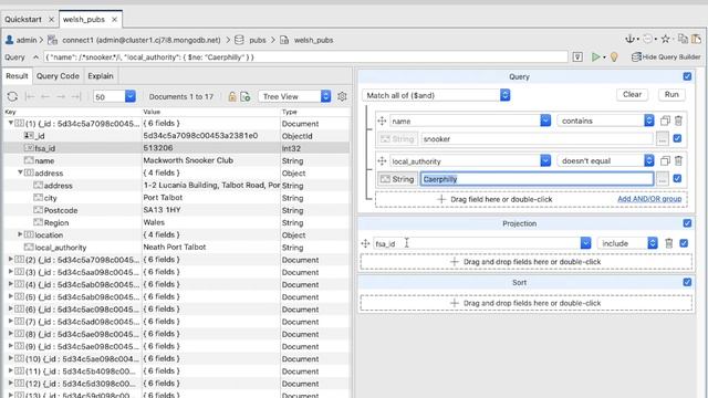 MongoDB 101: Lesson 4, Exercise 3 » Using Visual Query Builder to query data смотреть онлайн