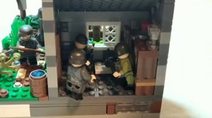 Обзор Lego диораму. Lego WW2 Diorams. "Дом на окраине села"