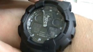 Обзор часов Casio G-shock GA-100BBN-1A от IMchasov.Ru