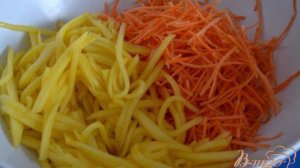 Салат с морковью и манго