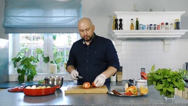 Мясо запеченное с овощами смотреть онлайн