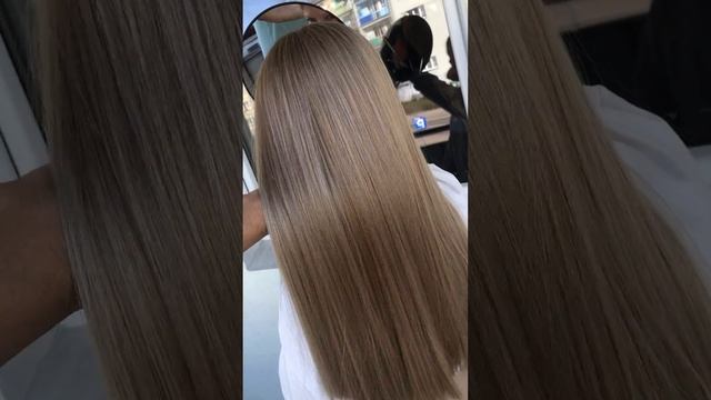 Beautiful hair transformation and beige blond.[Sebastian Książk] #shorts