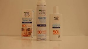 GARNIER Ambre Solaire SPF 50 солнцезащитный спрей для лица и флюид