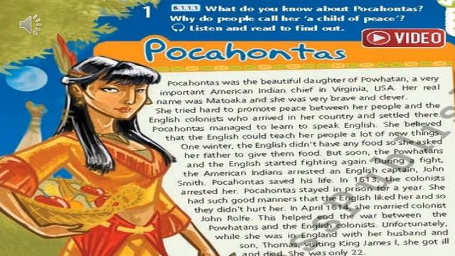 Excel. Grade 6. Lesson 14. Reading. Pocahontas смотреть онлайн