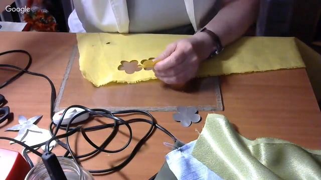 Мастер класс. Гильоширование. Цветы из ткани. Часть 1.