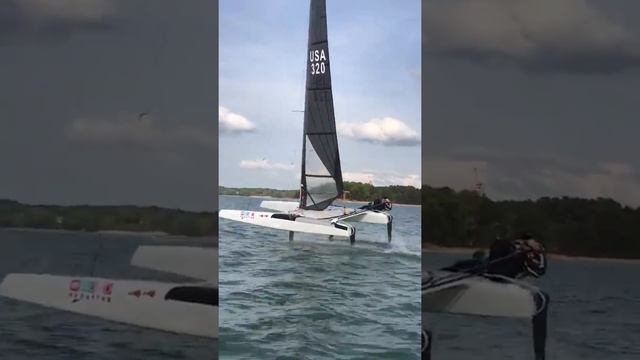 Downwind foiling Lake Lanier