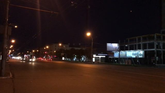 Ночной Новосибирск. Видеозарисовка.
