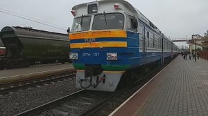 Дизель поезд ДР1А по маршруту Лида - Молодечно