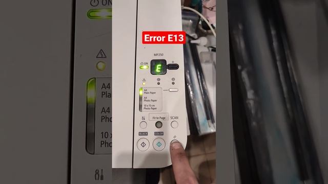 Canon printer error E13