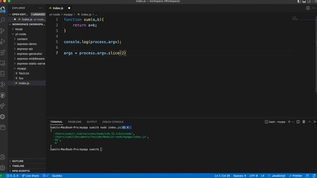 NodeJS Tutorials: How to read command line arguments? Read command line arguments | Cmd line Args
