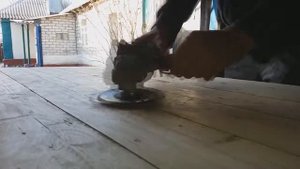 Садовый стол из бревна своими руками / с минимальными вложениями / Часть 2