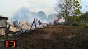 20/06.2020 Пожар в Конюшне.Верхнее Романово Тульской области.