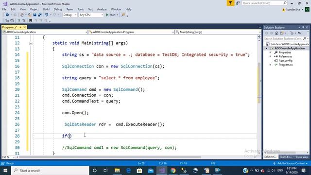 How to Retrieve Data from Database using C# | retrieve data from sql server in c# | Ado.Net Tutoria смотреть онлайн