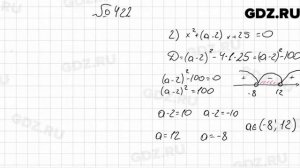 № 422 - Алгебра 9 класс Мерзляк