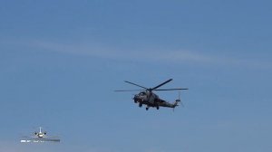 (4K) Mil Mi-24P Mi-35 P Hungarian Air Force flying Display RAF Fairford RIAT 2022 AirShow 331