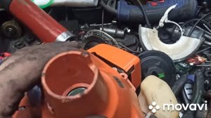 Hitachi СG27EJ (S) замена подшипника на чашке сцепления