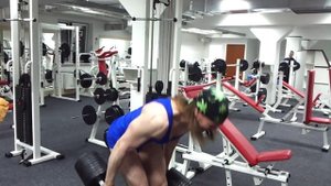 50 + 50 кг гантели подъём на бицепс