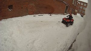 Уборка снега на квадроцикле