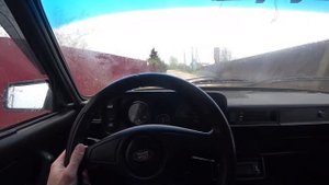 ваз 2105  на жёсткой блокировке сорвался с цепи