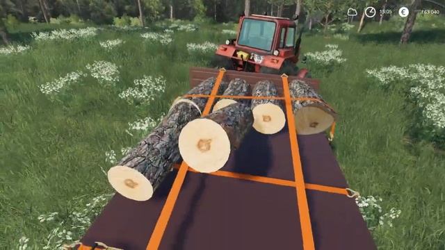 Farming Simulator 19 МТЗ 82 робота в лісі , заготовка дров , Рассвет часть #11 смотреть онлайн