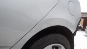 Хендай Солярис локальный окрас крыла и бампера