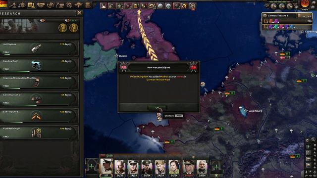 Finally capitulating the French and annex UK!Red Flood,German Socialist Republic,Hoi 4,Ep 9 смотреть онлайн