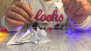 «Снеговик» из оригами