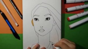 Drawing POCAHONTAS | Princess Disney | Рисую ПОКАХОНТАС Принцессу Диснея