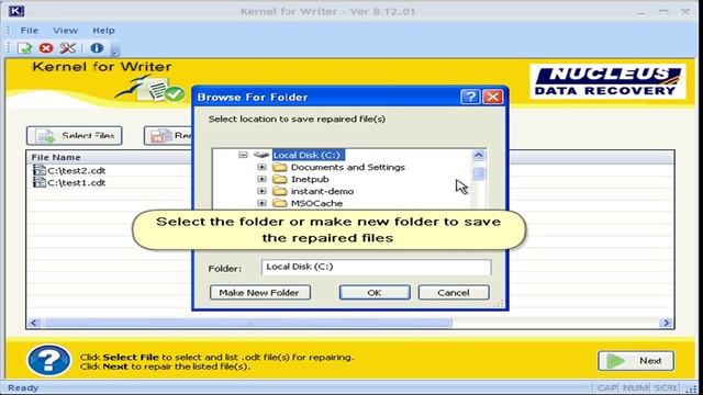 Recover corrupt word document Writer Documents from Open Office ODT Files