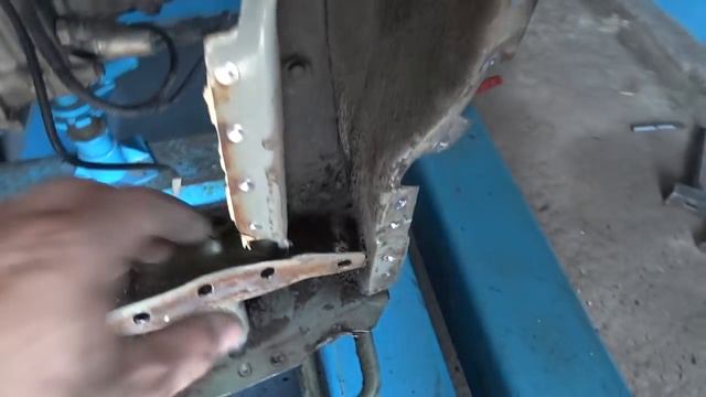 ВАЗ 1118. повреждения. вытяжка лонжерона.
