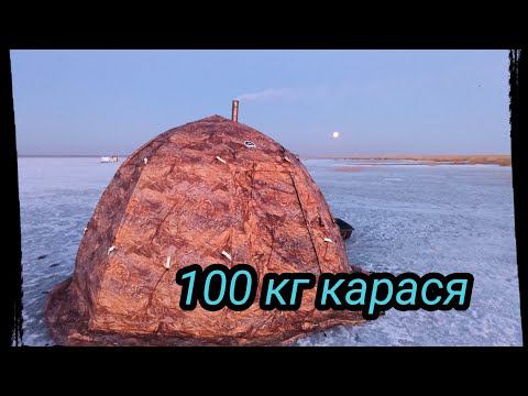 100 КГ. КАРАСЯ. РЫБАЛКА НА ЧАНАХ ЗАКРЫТИЕ СЕЗОНА. ПОСЛЕДНИЙ ЛЁД!!