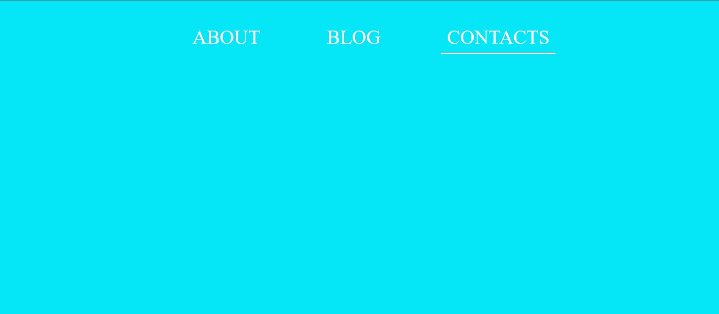 Анимация подчеркивания ссылок меню на чистом css / Links underline animation by css