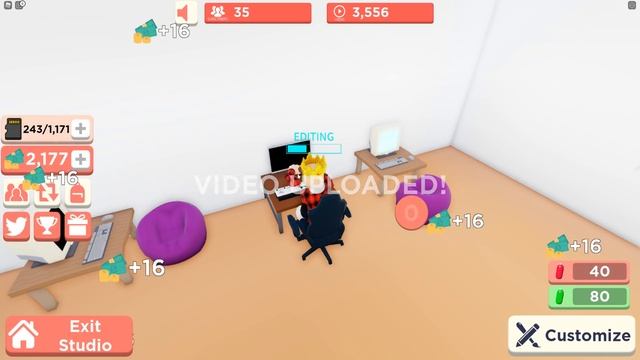 КАК СТАТЬ ЮТУБЕРОМ В РОБЛОКС?! СИМУЛЯТОР ЮТУБЕРА ROBLOX смотреть онлайн