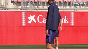 Sevilla train ahead of Manchester United match