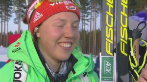 Kontiolahti-2017. Comments from Laura Dahlmeier after her victory in pursuit