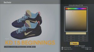 NBA 2K23 Next Gen Shoe Creator KD 15 Beginnings