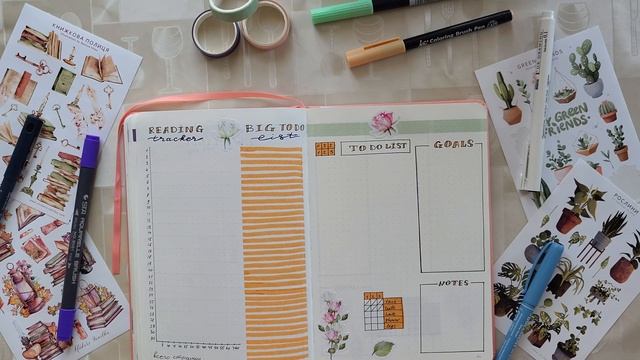 Bullet Journal - July 2022 | Ежедневник - развороты на Июль смотреть онлайн