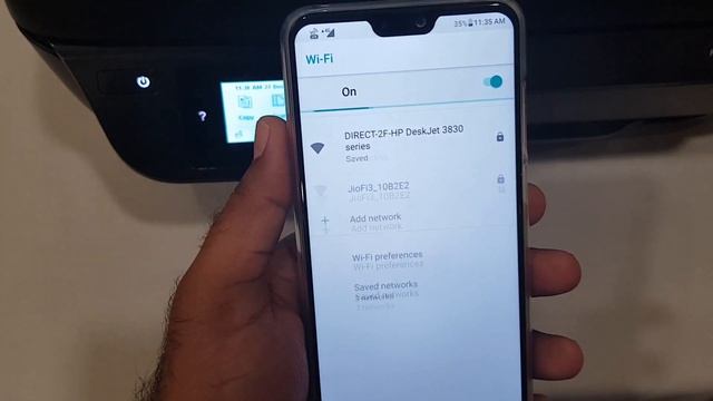 How to print wirelessly without Wi-Fi or wired internet connection(Hindi)- HP deskJet 3835 printer