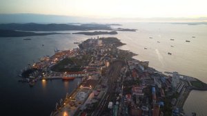 Владивосток, Эгершельд, центр города, полуостров Шкота, Vladivostok, FIMI X8 SE 4K video