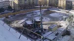 Как забивают (вдавливают) сваи | СВУ SUNWARD | Работа установки