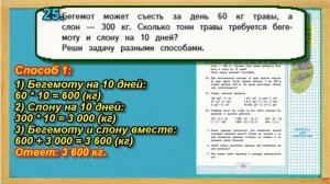 Задание 25  страница 54 Учебник Математика Моро 4 класс Часть 1