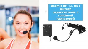 Головная радиосистема для фитнеса, с головной гарнитурой, Baomic BM-11 HD1