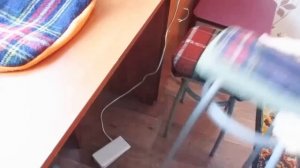 5 разных чехлов на табуретки из старых шарфов, куртки и другого хлама.