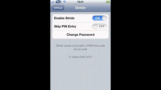 Stride Unlock Animation- iPhone Hustle Review: Jailbreak Tweak
