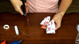 Как сделать бантики из лент на резинке