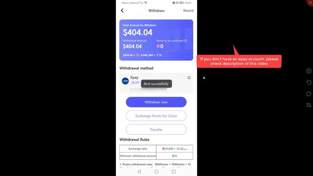 How To Withdraw With Epay From Poppo Live App