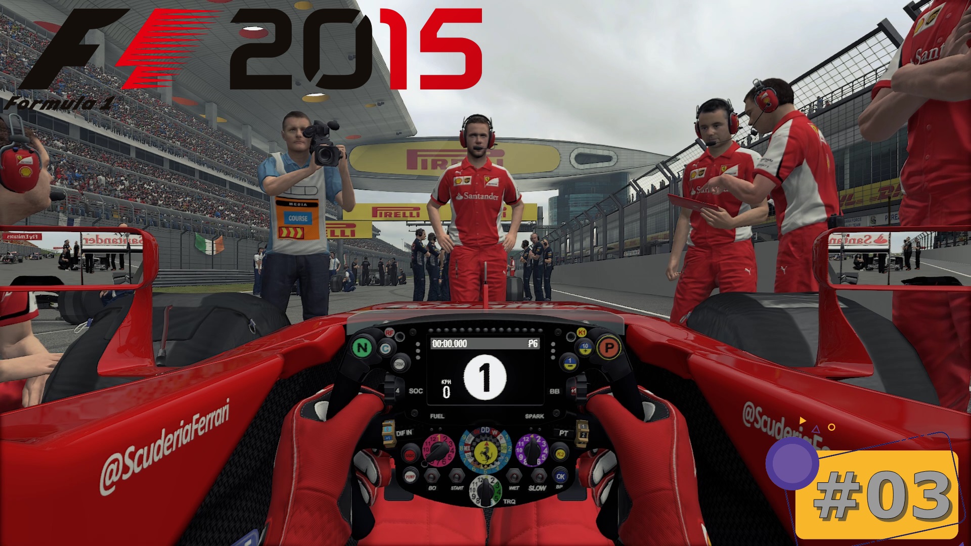 Scuderia Ferrari - #03 Shanghai Circuit | F1 2015 - Режим Чемпионата | Logitech G29